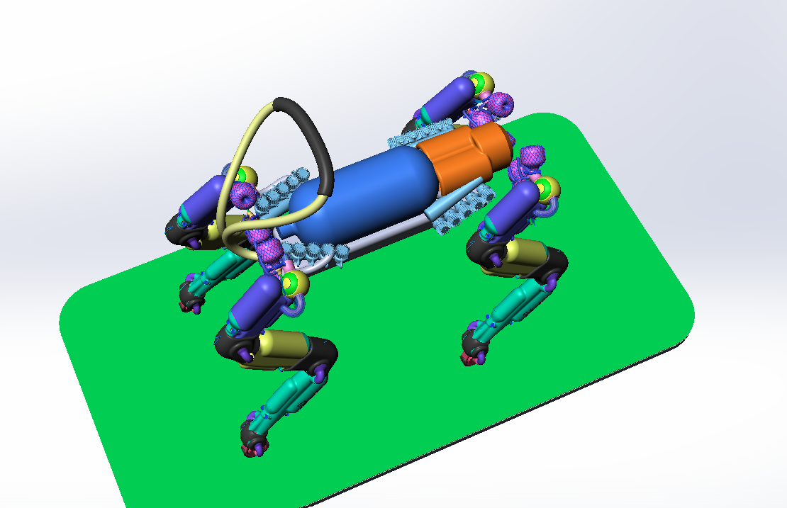 SL_ST载人四足机器狗 STEP格式